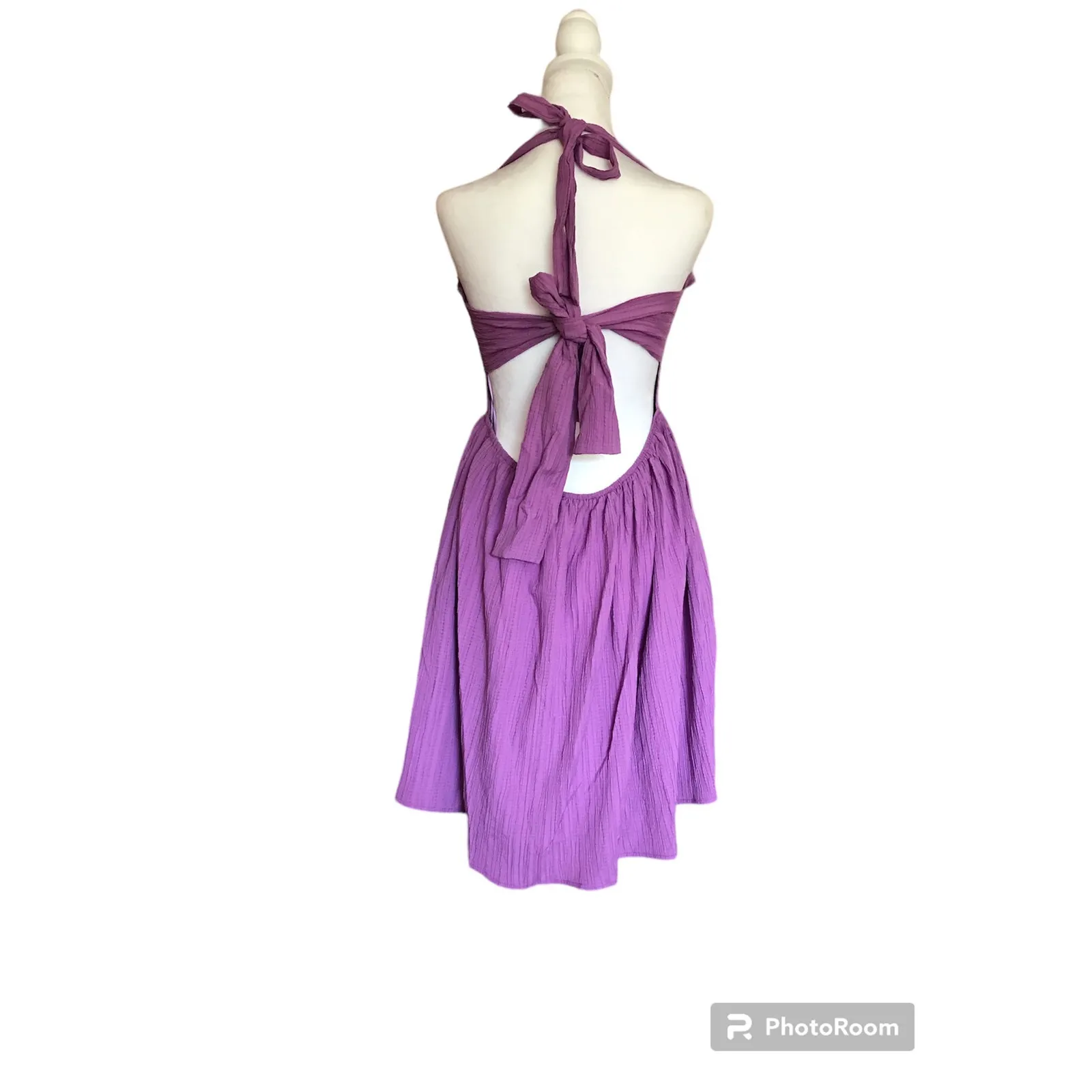 Davi‎ & Dani Large Women's New Purple Smocked Dress - Image 2