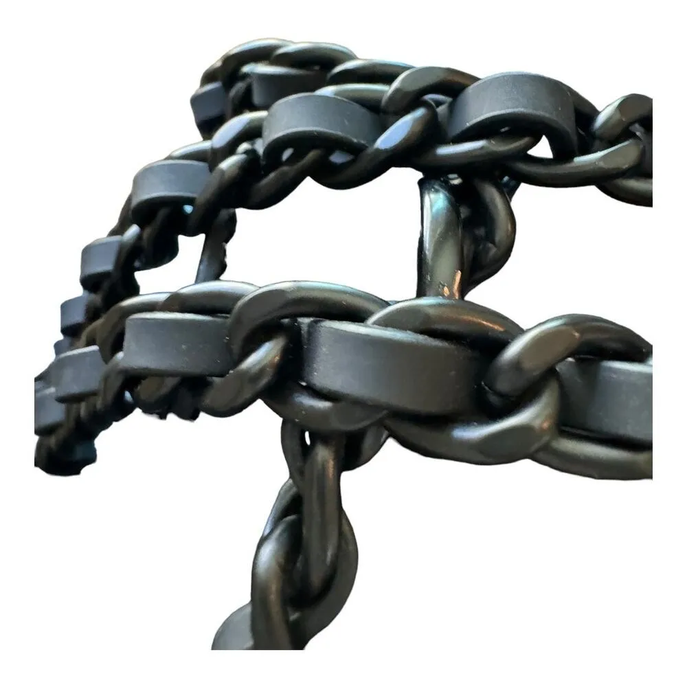 Tory Burch Britten Small Adjustable Shoulder Bag Crossbody in Black Matte EUC - Image 7