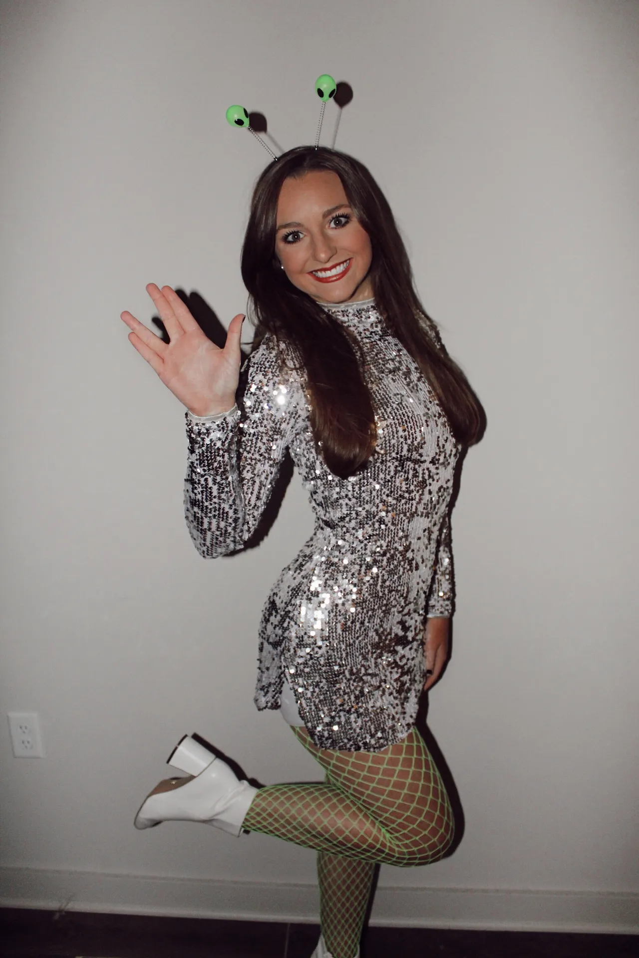 Halloween Silver Sequin dress - Image 2