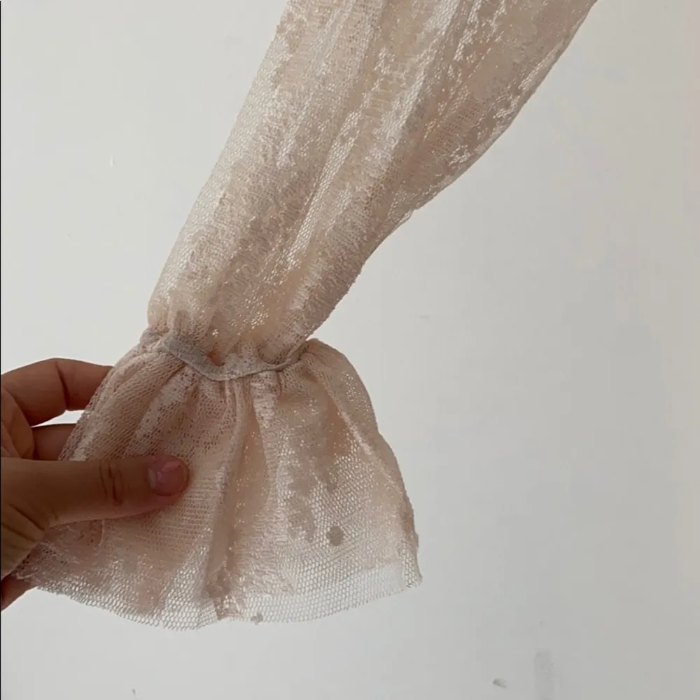 Lace see through dress. Xs Tan - Image 4