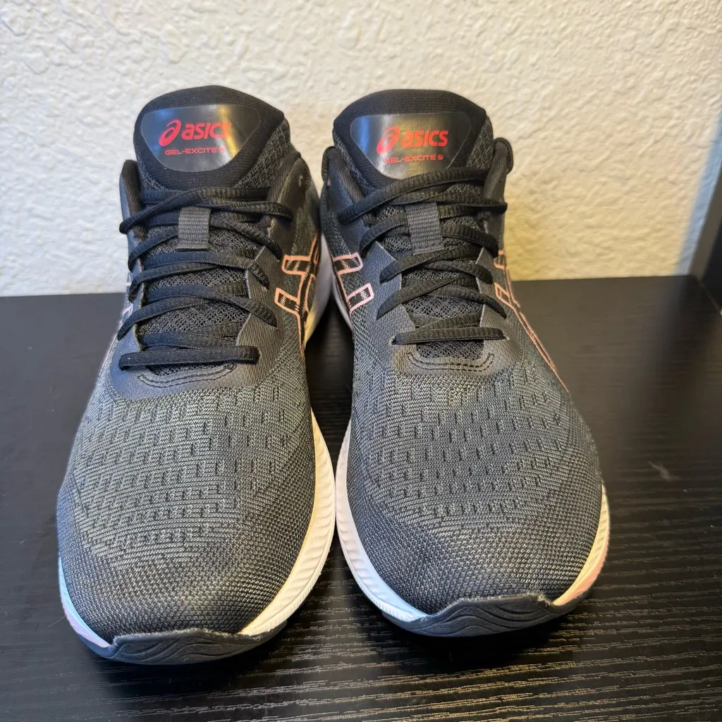 ASICS Gel Excite 9 Running Sneakers Women’s Size 11 Black‎ Frosted Rose 1012B182 - Image 2