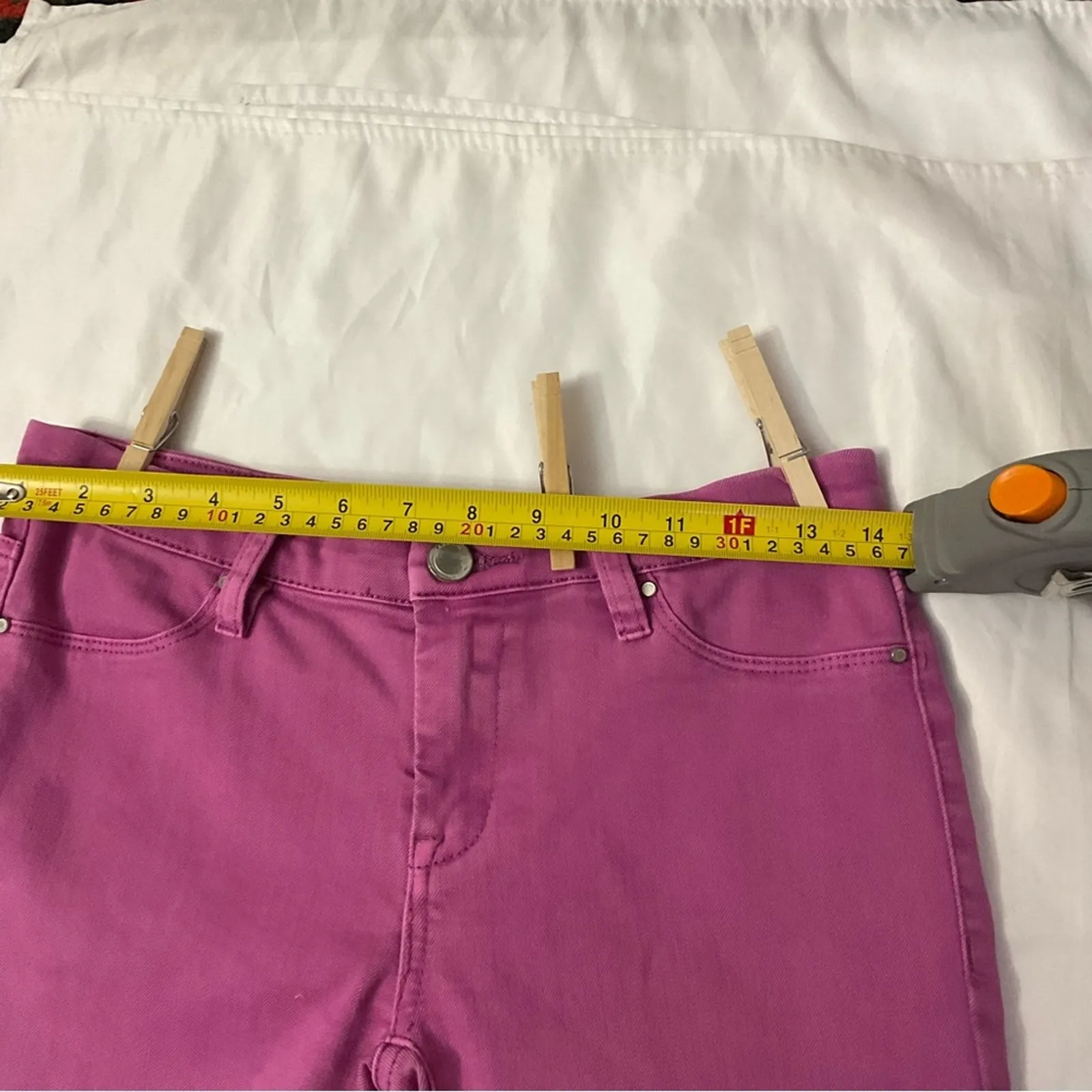 Blank NYC Pink Denim Skinny Jeans 27 Classic Preppy Coconut Girl Rainbow Casual - Image 5