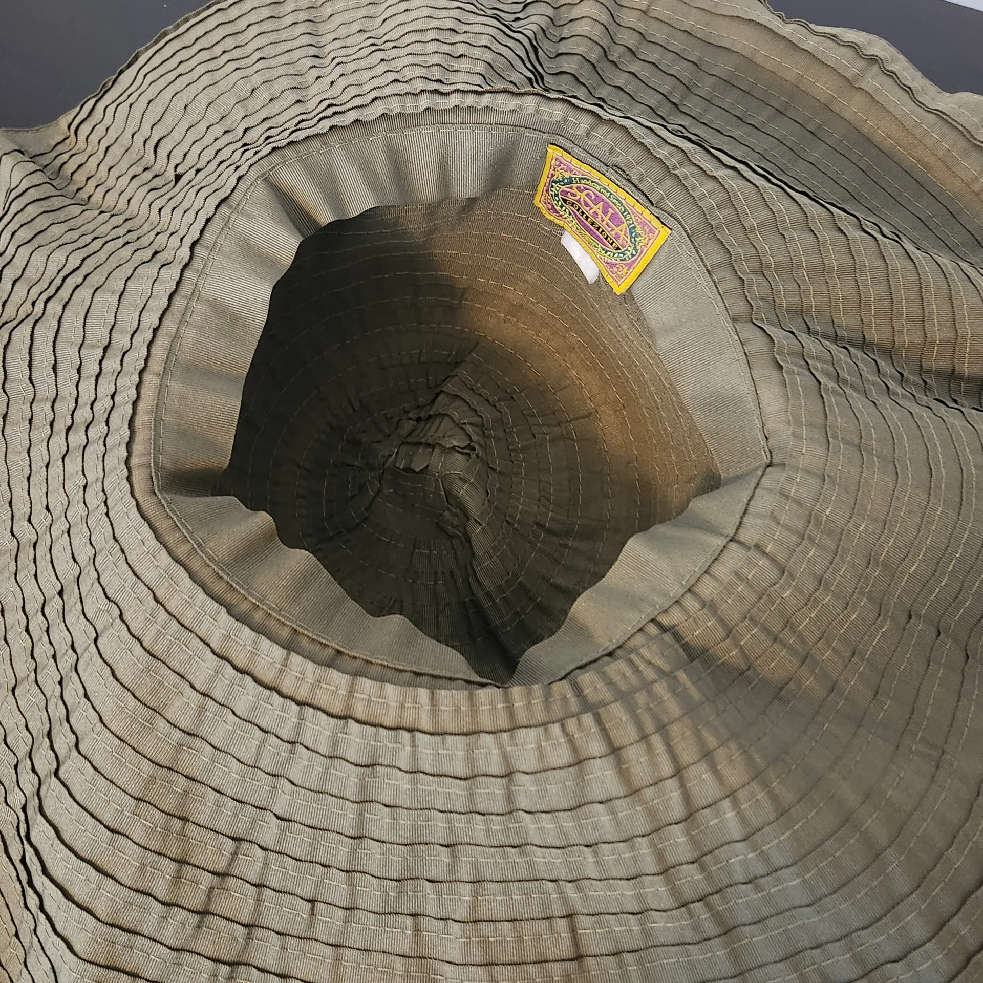 Scala  Olive Green Wide-Brimmed Sun Hat - Image 5