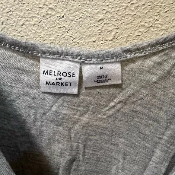 Melrose and‎ Market Womens Tank Top Gray Medium Twist Strap - Image 2