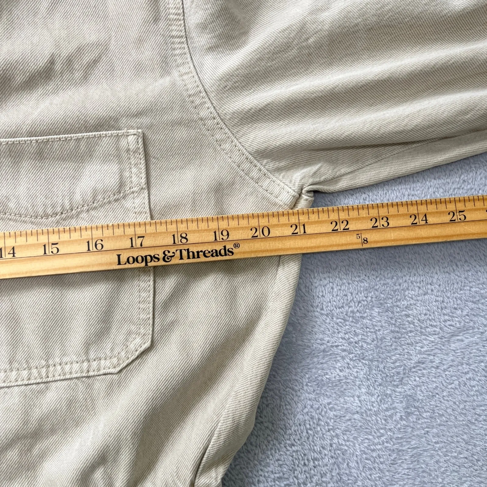 Universal Thread Beige Utility Jumpsuit Women's Size 10 Cotton Lyocell Coverall‎ - Image 7