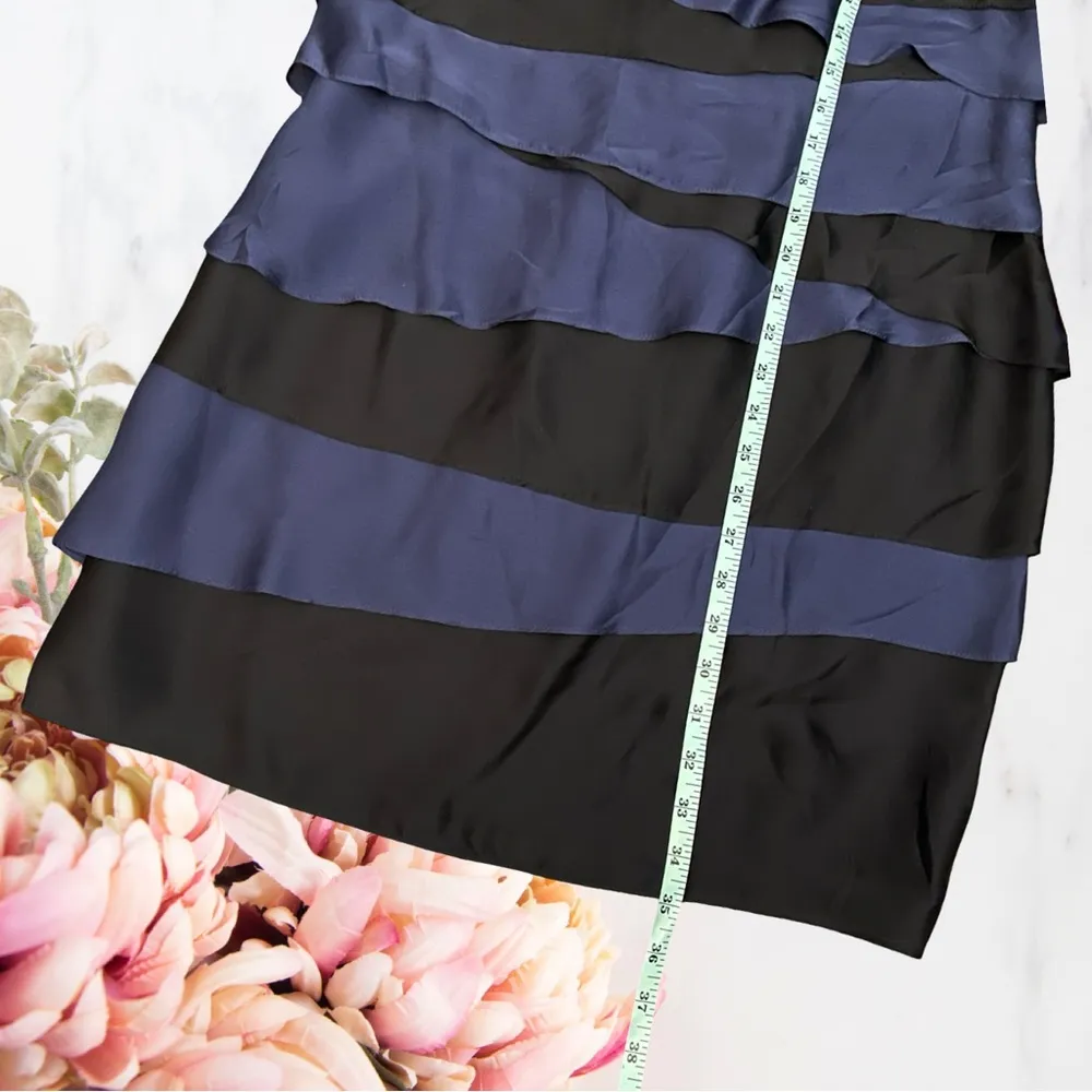 🍁Shoshanna Vintage Tiered Silk Dress Sz 6 - Image 9
