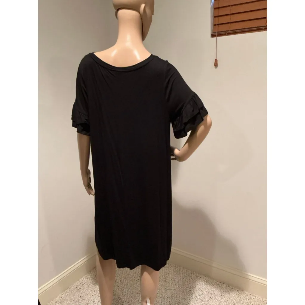 Woman’s Cynthia Rowley Black Dress 1X Pre-Owned StyleRN59478 - Image 3
