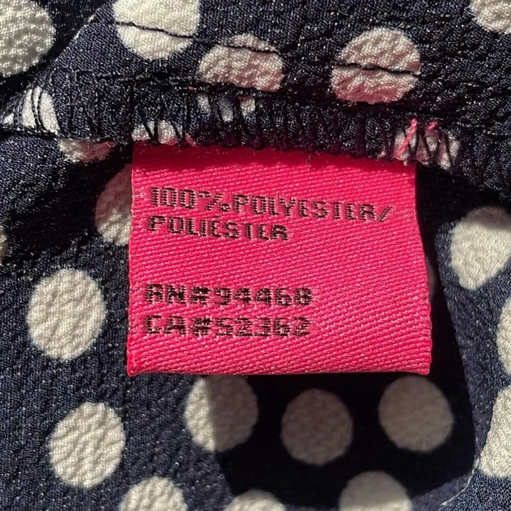 Betsey Johnson  Polka Dot Romper Navy, White Size 6 - Image 6