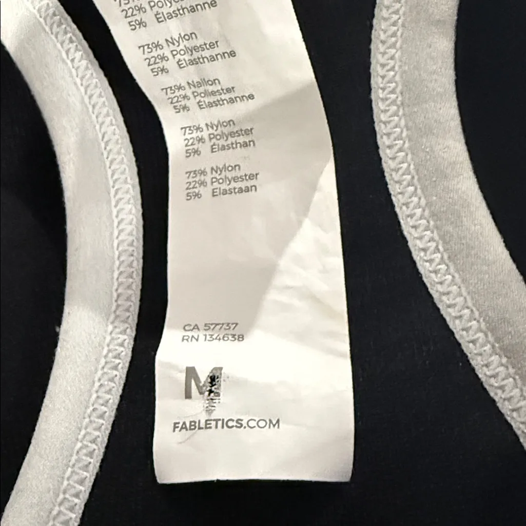 Fabletics Motion 360 Racerback Black and Gray Jumpsuit - Image 7