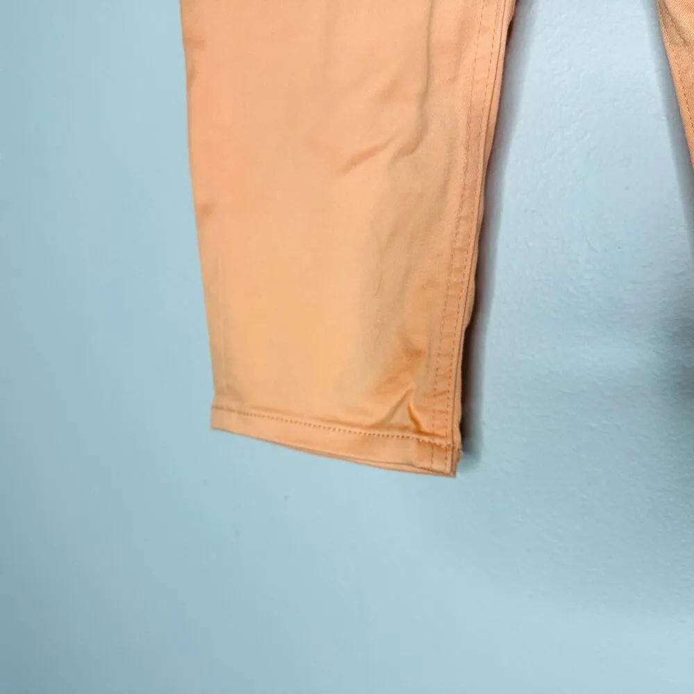 LIVERPOOL Women’s Light Sherbet Orange Prudence Pedal Pusher Jeans Size 2 - Image 7