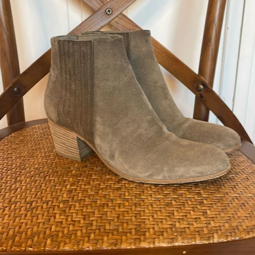 Vince Haider brown suede bootie bloggers favorite 6.5 - Image 3