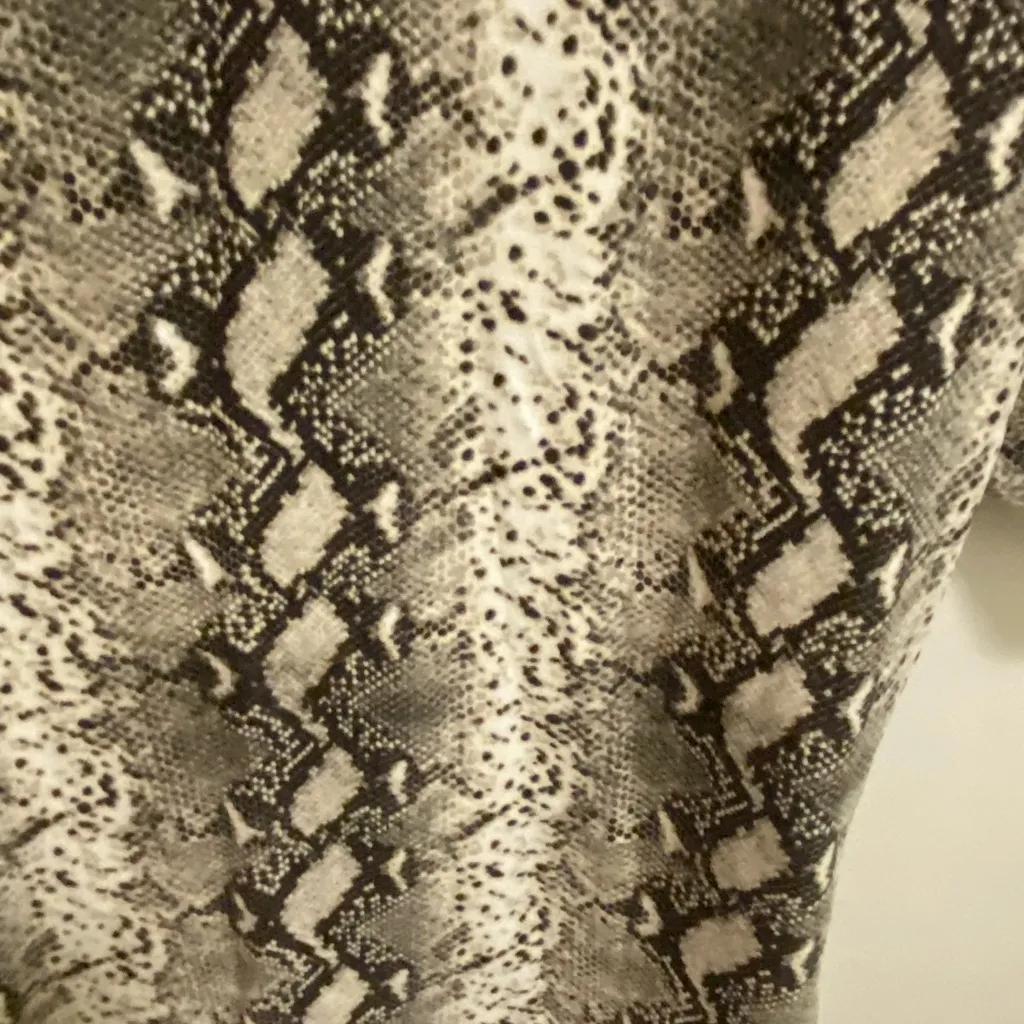 Riley & James Womens Bodycon Mini Dress S Small Snakeskin Print Brown Ivory NWT - Image 5