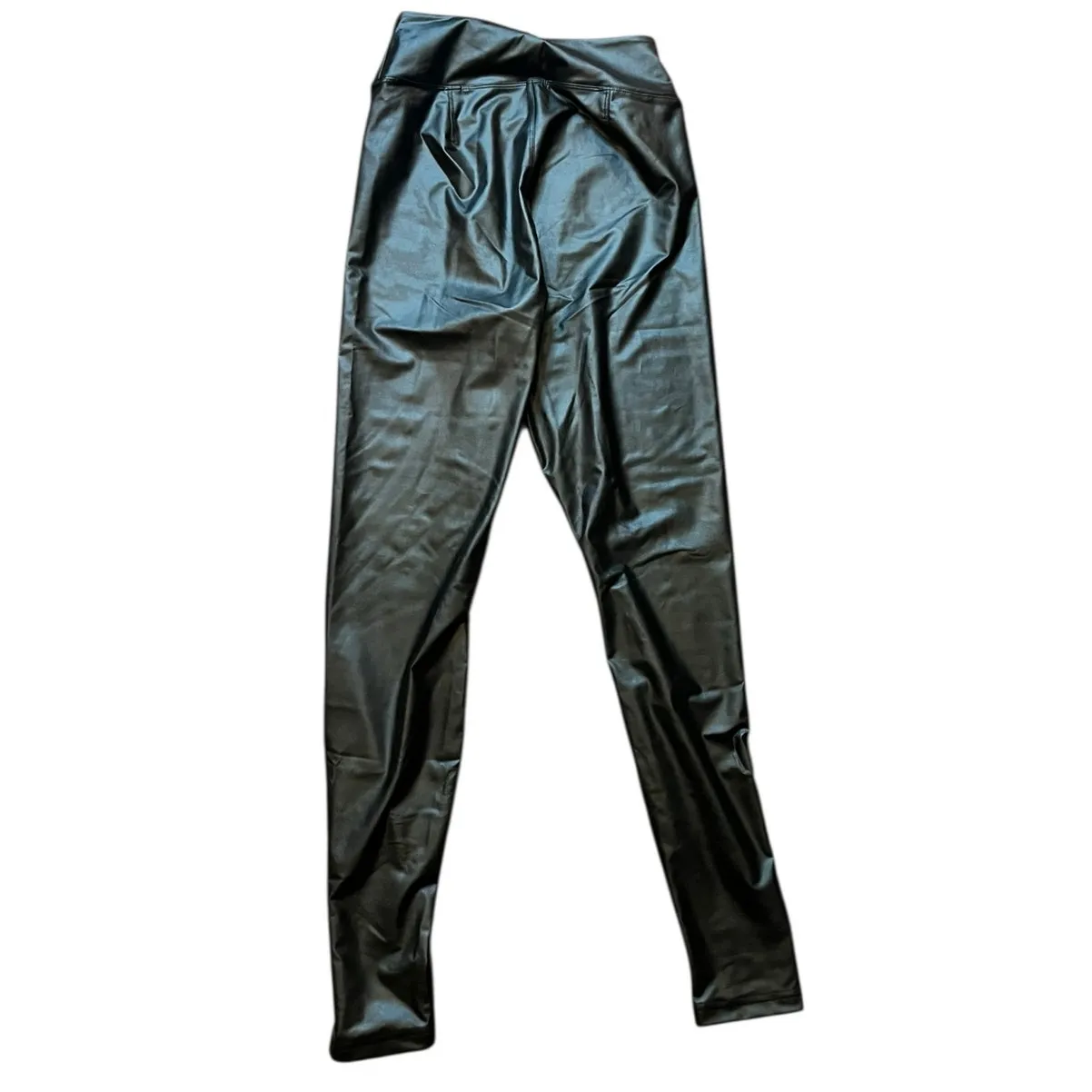 Offline by Aerie Real Luxe Faux Leather Leggings Size M Black 0708-5860 HR - Image 2