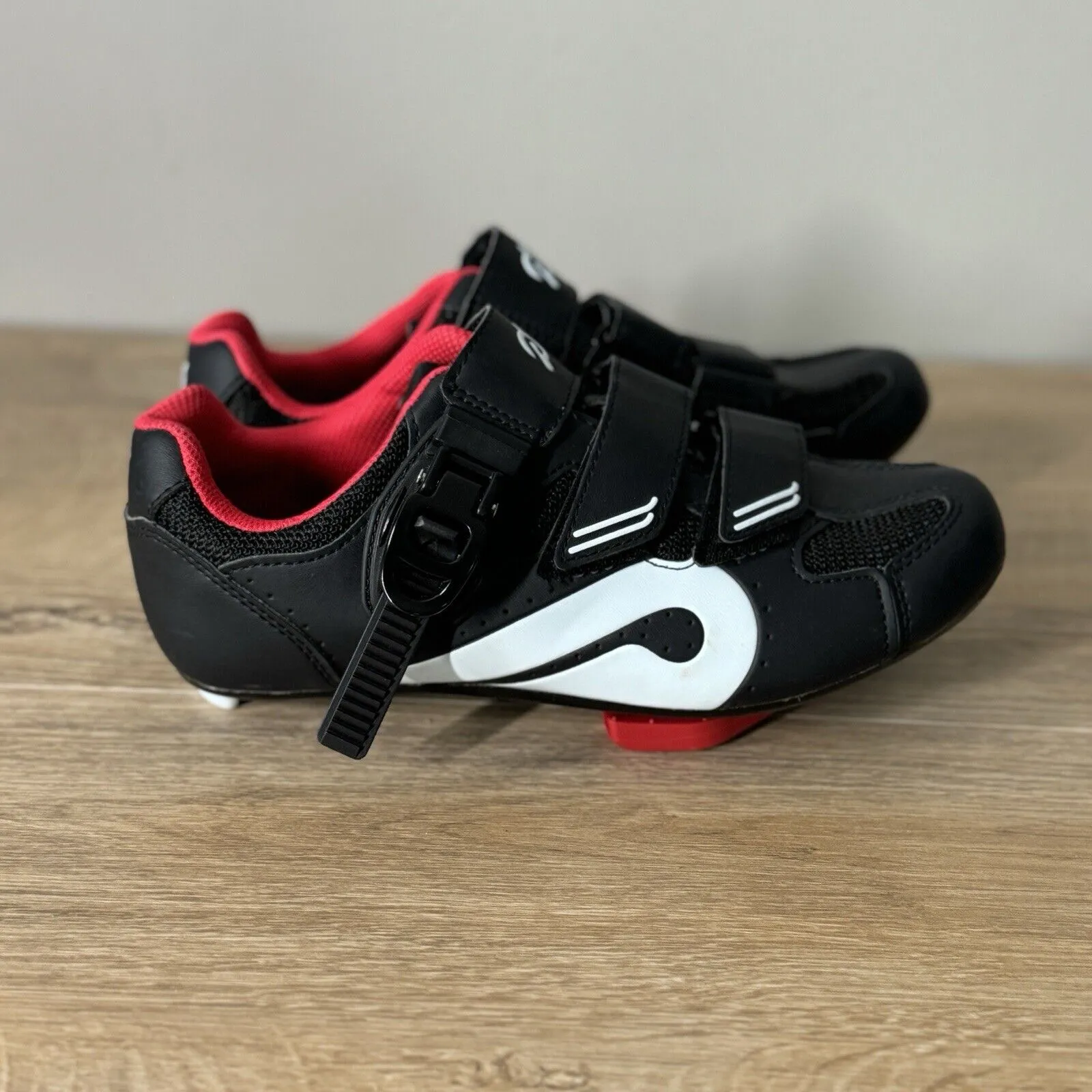 Peloton Shoes Womens 7 38 Black Red Cycling Shoes Bike Cleats Biking‎ Spinning - Image 2