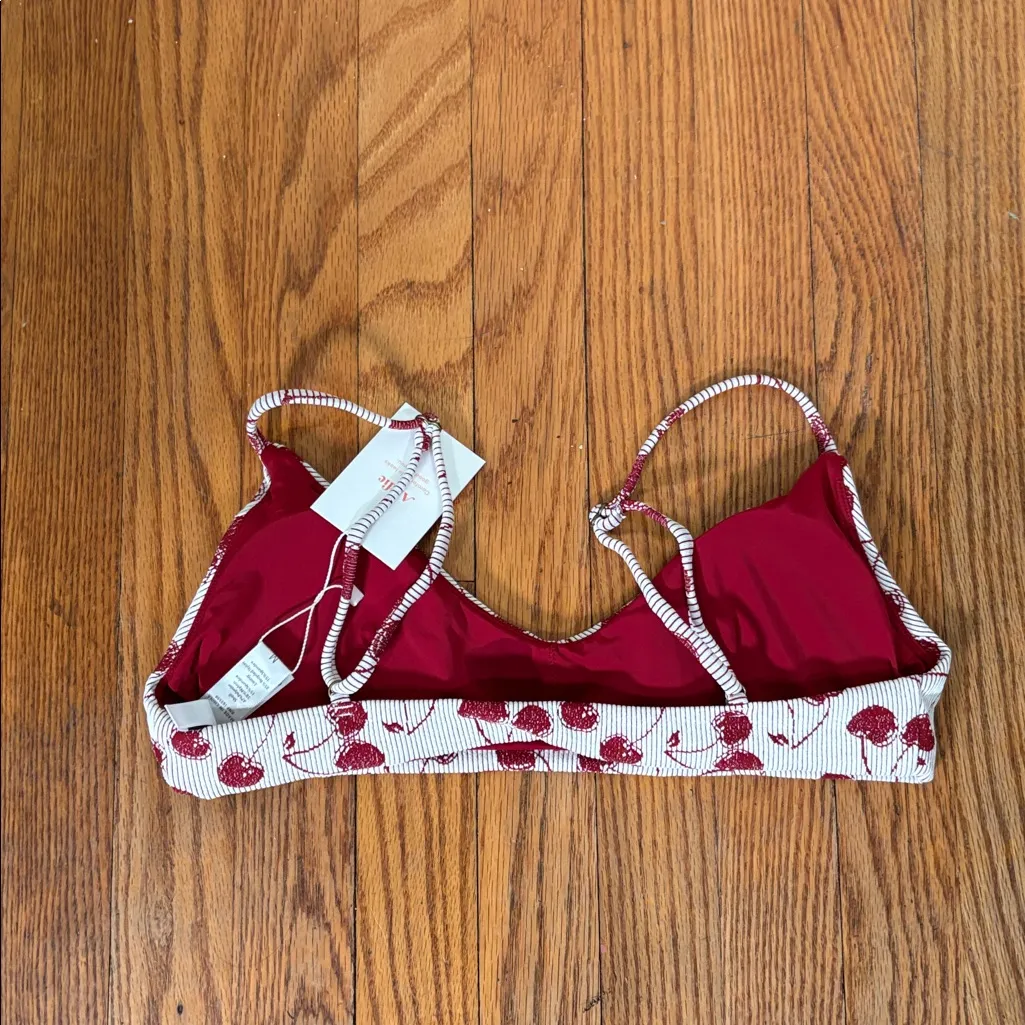 ANDIE  The Molokai Bikini Top swimsuit‎ Cherry size M NWT - Image 2