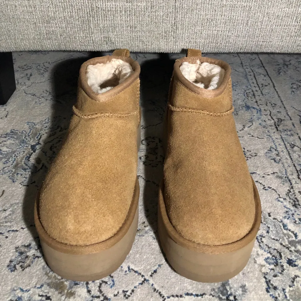 UGG Ultra Mini Platform Boots Chestnut - Image 7
