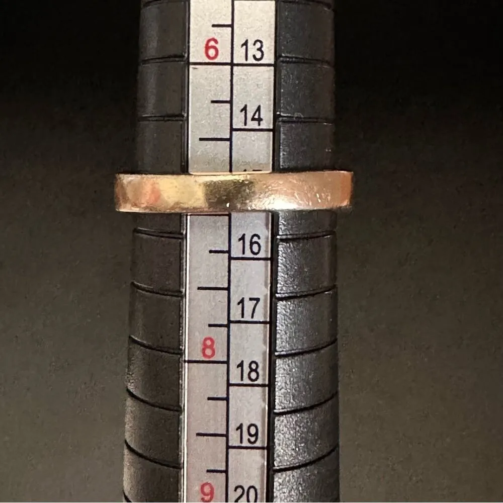 Vintage Rose Gold And Sterling Silver Ring - Image 8