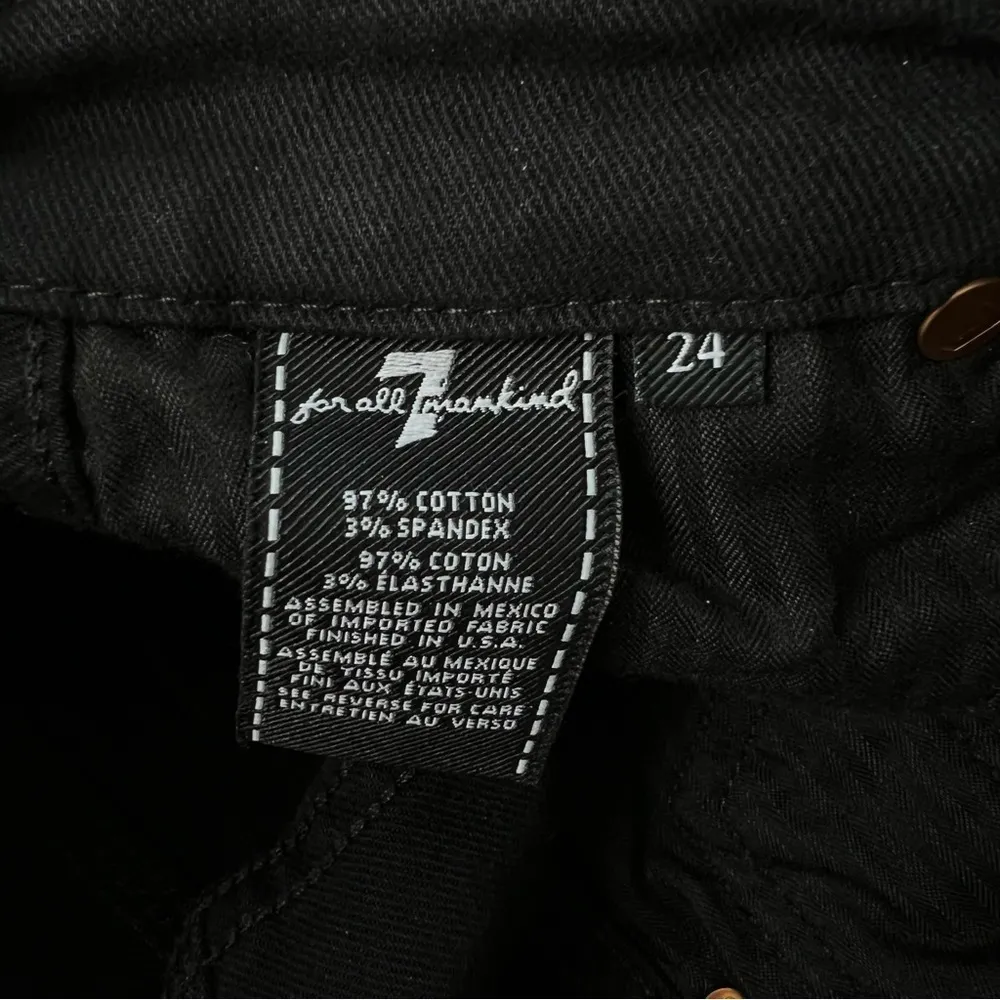 7FAM Timeless Ankle Straight Leg Distressed Raw Hem Jeans - Image 8