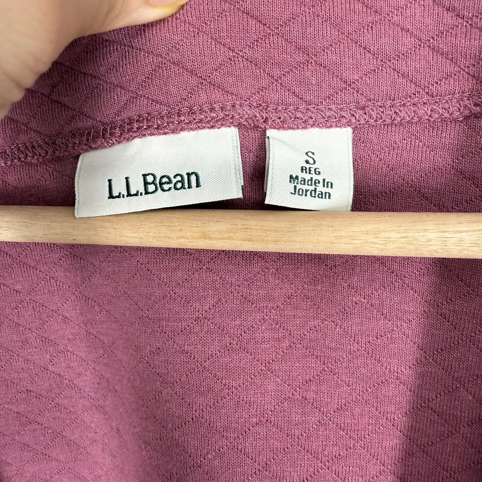 L.L. Bean Womens Quilted Open Front Cardigan Size S Pink Pockets Gorpcore Hiking - Image 3