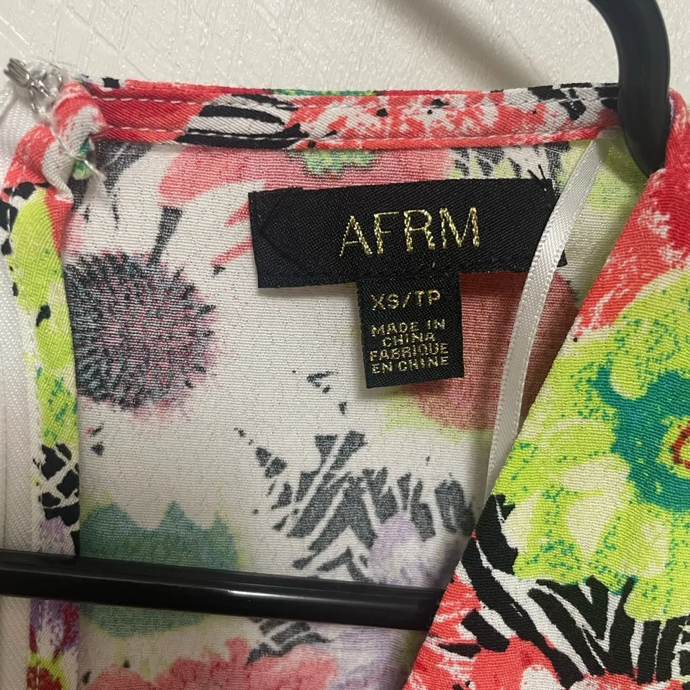 AFRM Multicolor Floral Dress xs NWT Red - Image 4