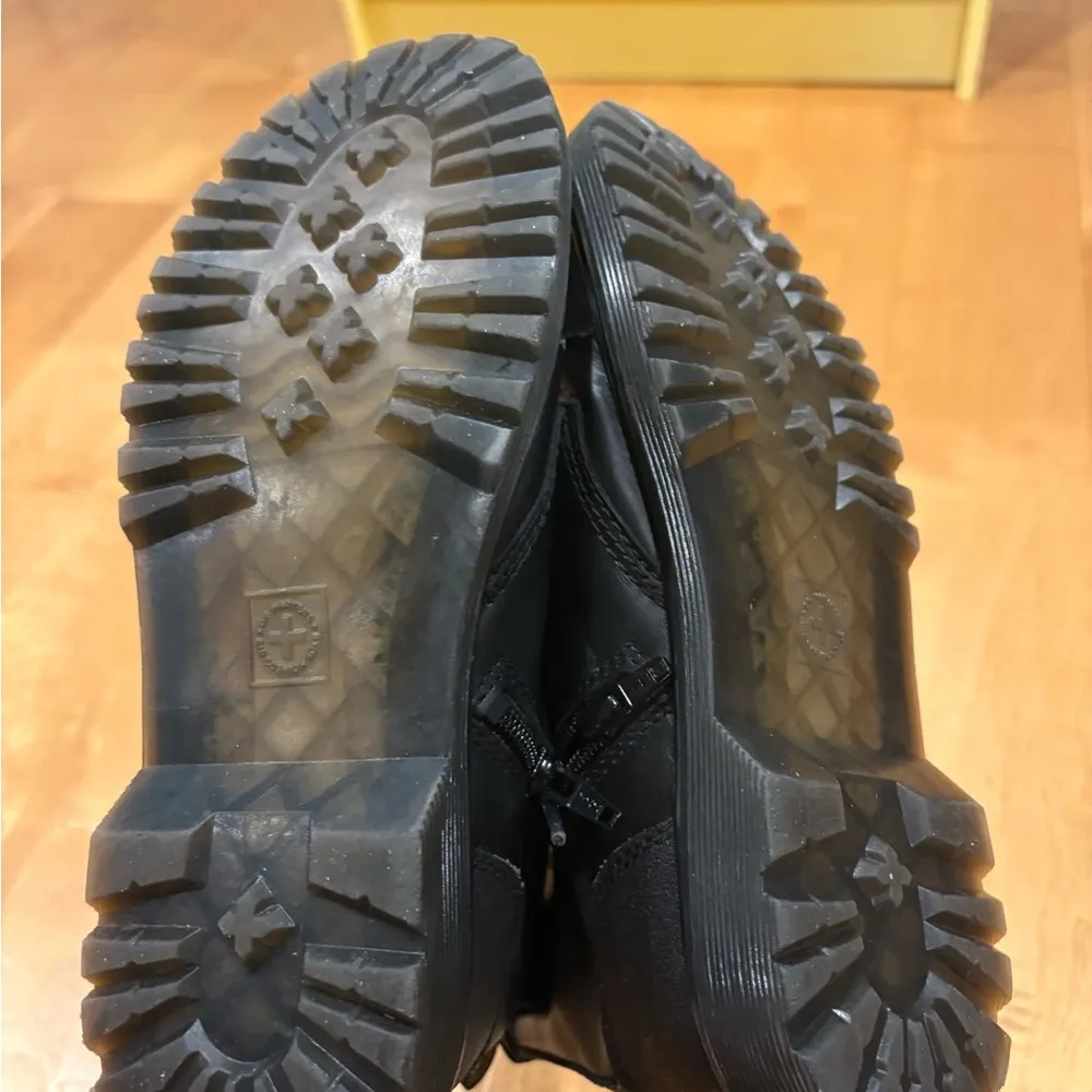 Dr. martens Airwair boots back laced up zipper combat  black womens 5 - Image 6