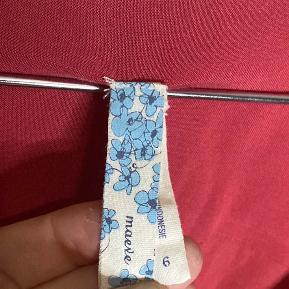 Maeve by Anthropology Red Cowl Neck Sleeveless Midi Dress - Image 2