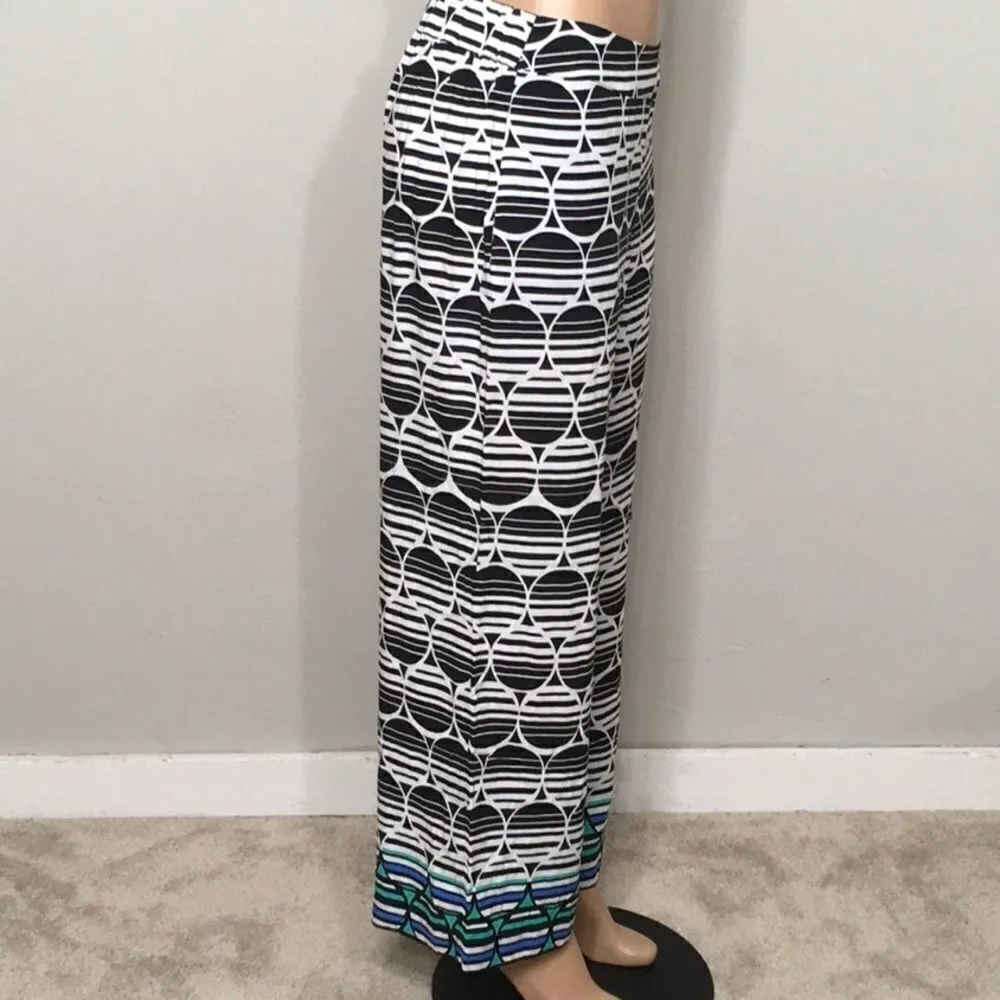 Comfy high waisted stretch border pant. NWT - Image 3