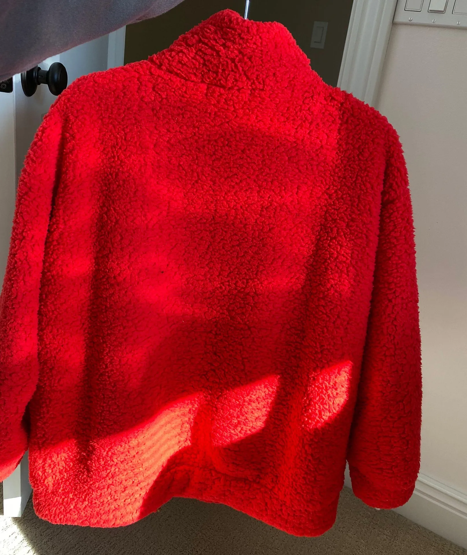 Zaful Red Teddy Jacket - Image 2