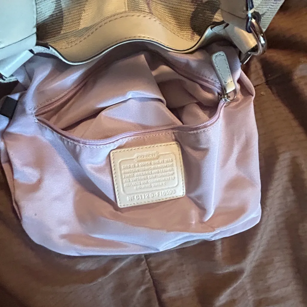 COACH SOHO OPTIC LINEN LG LYNN HOBO - Image 14