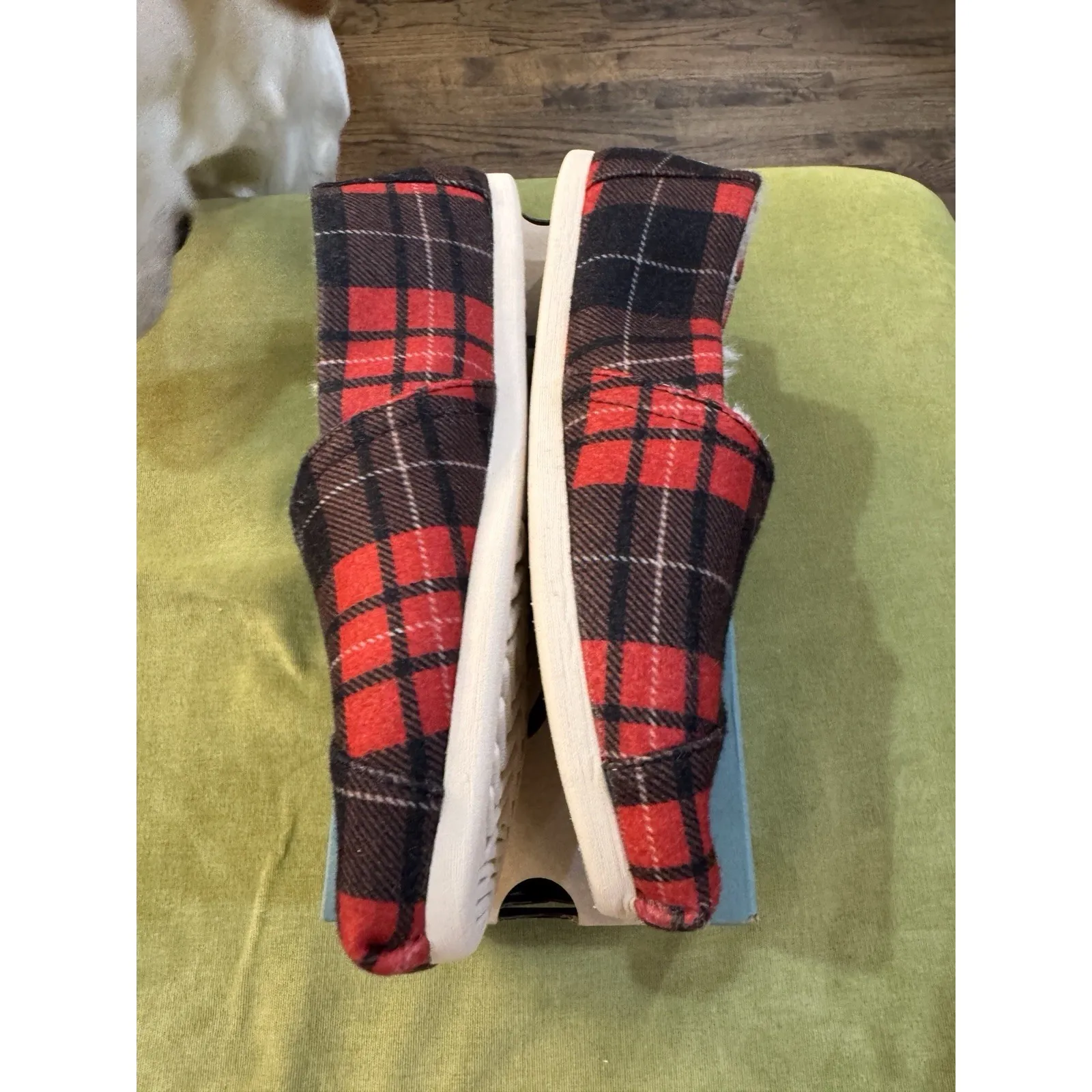 Women's Toms Shoes Buffalo Plaid Slip - Image 7