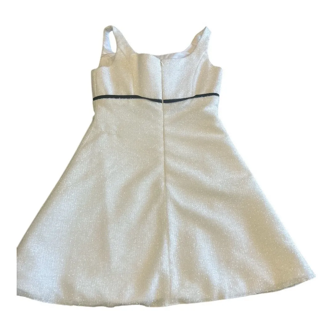 Amelia Couture‎ White Sparkling Knee Length Formal Gown Cocktail Dress Size 12 - Image 4