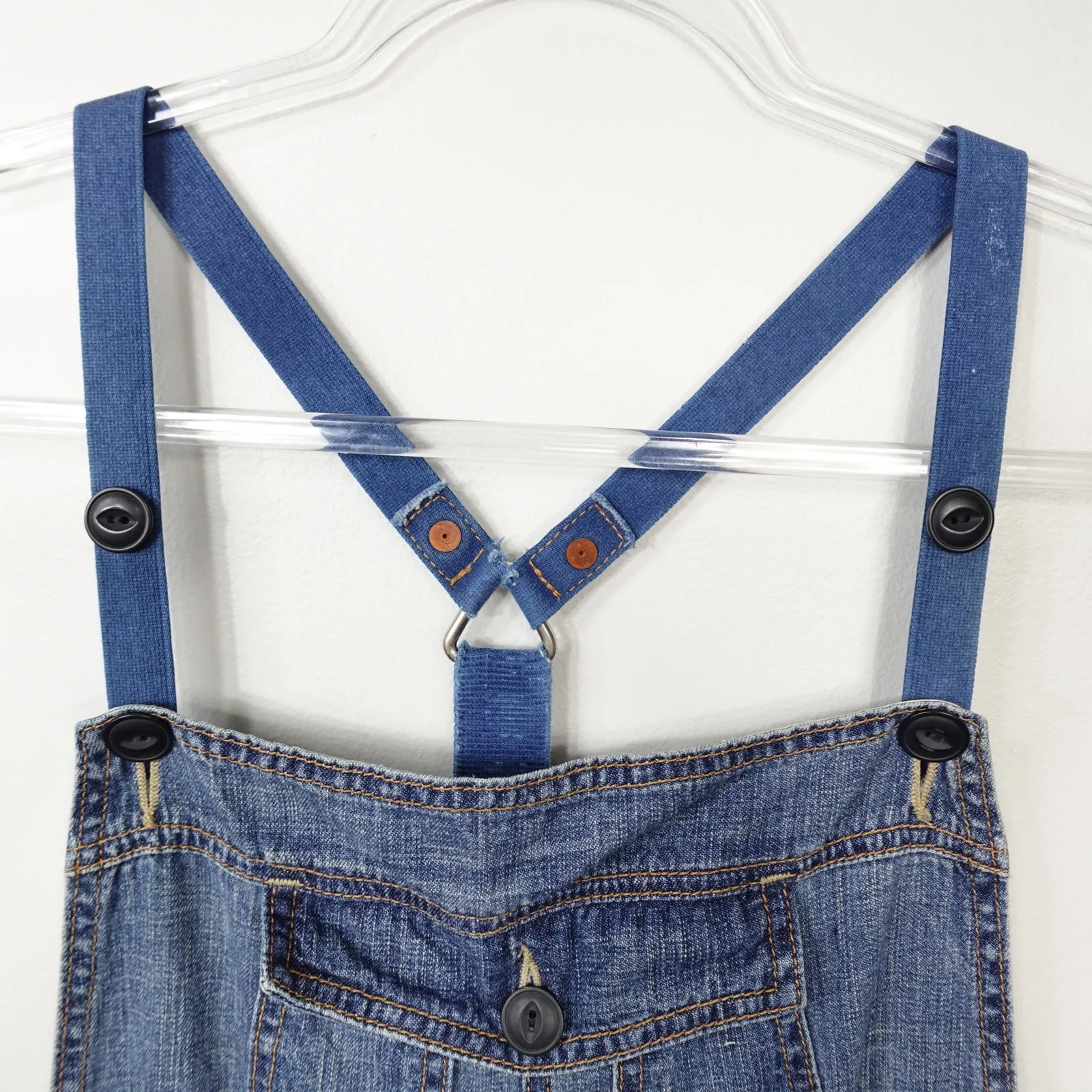 Vintage Y2K AG Adriano Goldschmied Denim Jean Skirt Overalls Skirtall size 32R - Image 10