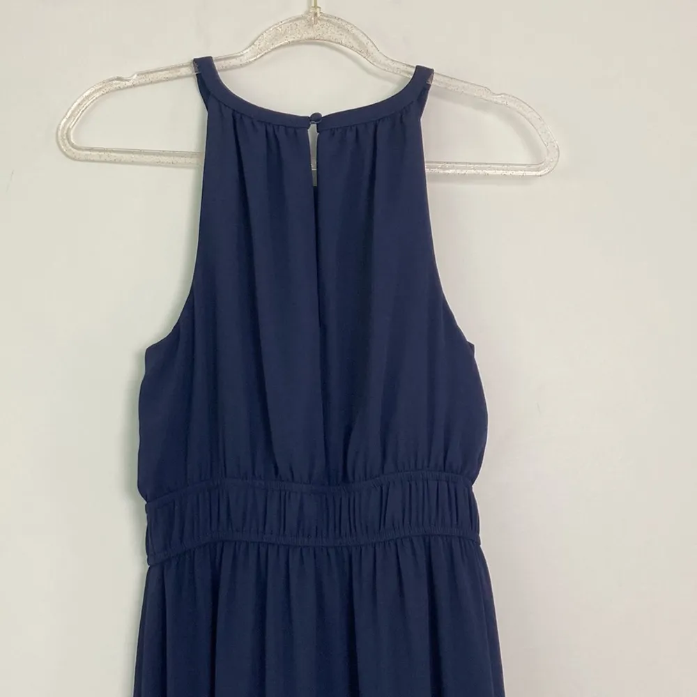 Saks Fifth Avenue| Navy Blue Maxi Dress sz 6 - Image 8