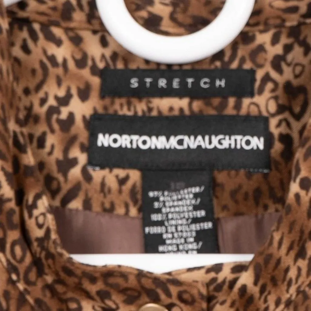 Y2K Leopard Print Jacket Pants Outfit 18 Brown Set Full Zip Napped Casual Pocket - Image 8