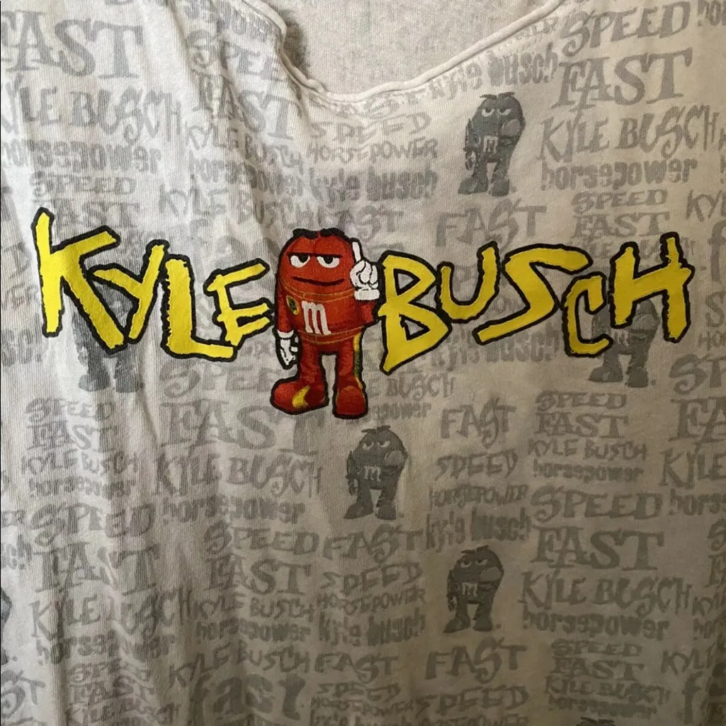 All Over Graphic M&M Tank Top 18 Kyle Busch Womens - Image 2
