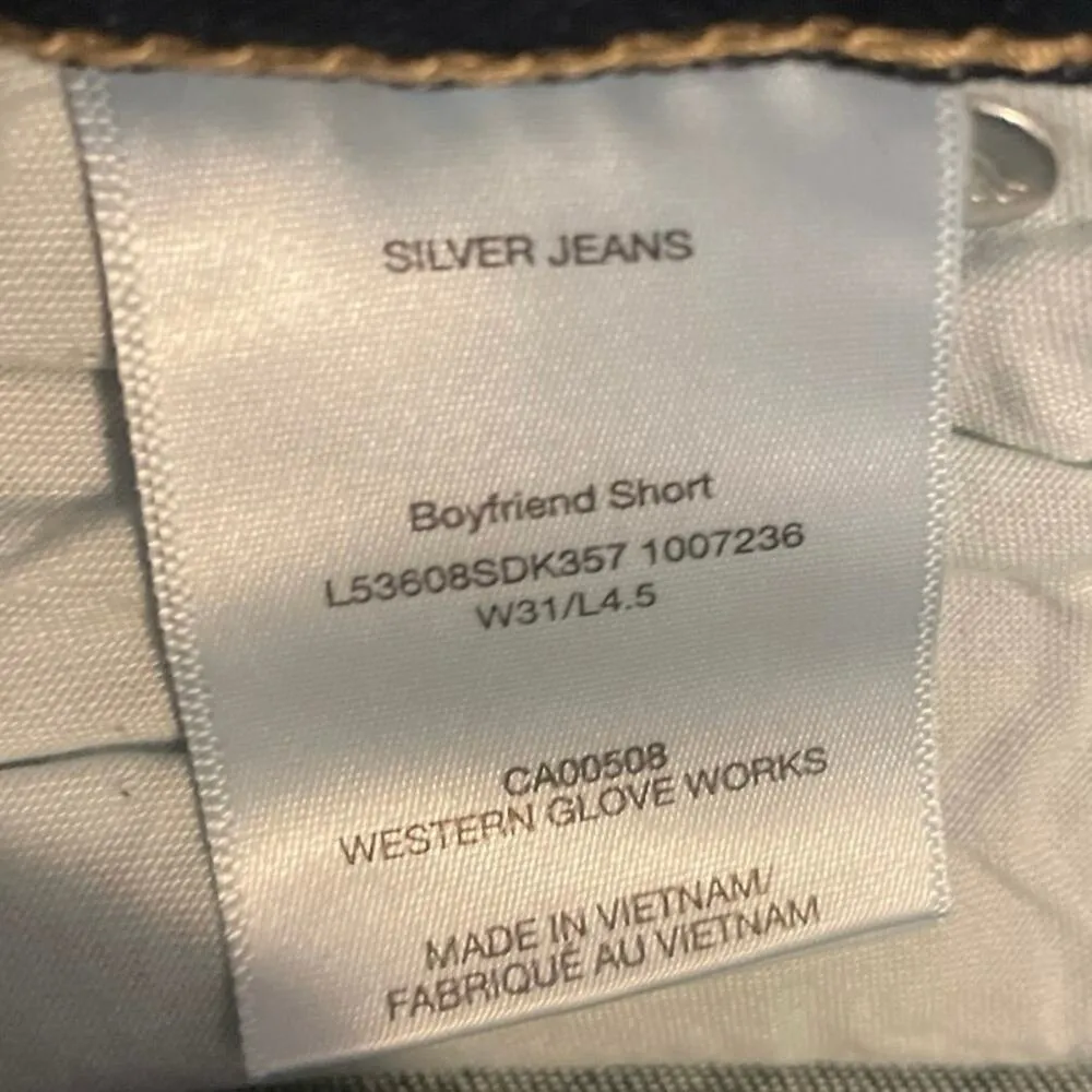 Silver Jean Co Boyfriend Shorts W31/L4.5 NWT Y2K Western Boho Festival - Image 7