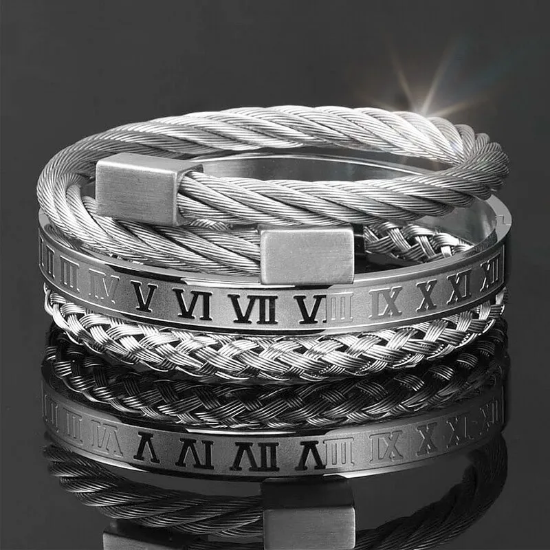 Royal Cable Bangles Silver - Image 3