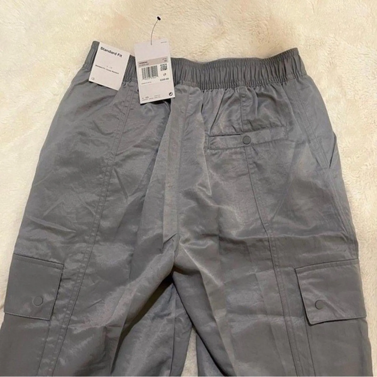 Air Jordan Heritage Utility Track Pants Gray Size XS - Image 3