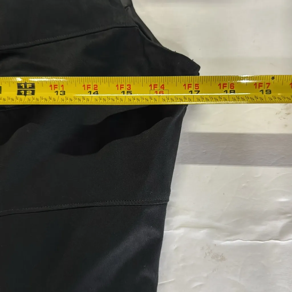 Calvin Klein Black knee length sleeveless tie waist tiered Dress event holiday 6 - Image 13