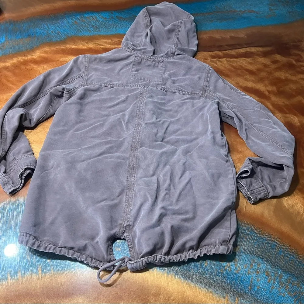 American Eagle Outfitters Utility hooded Jacket small lightweight purple pink - Image 5