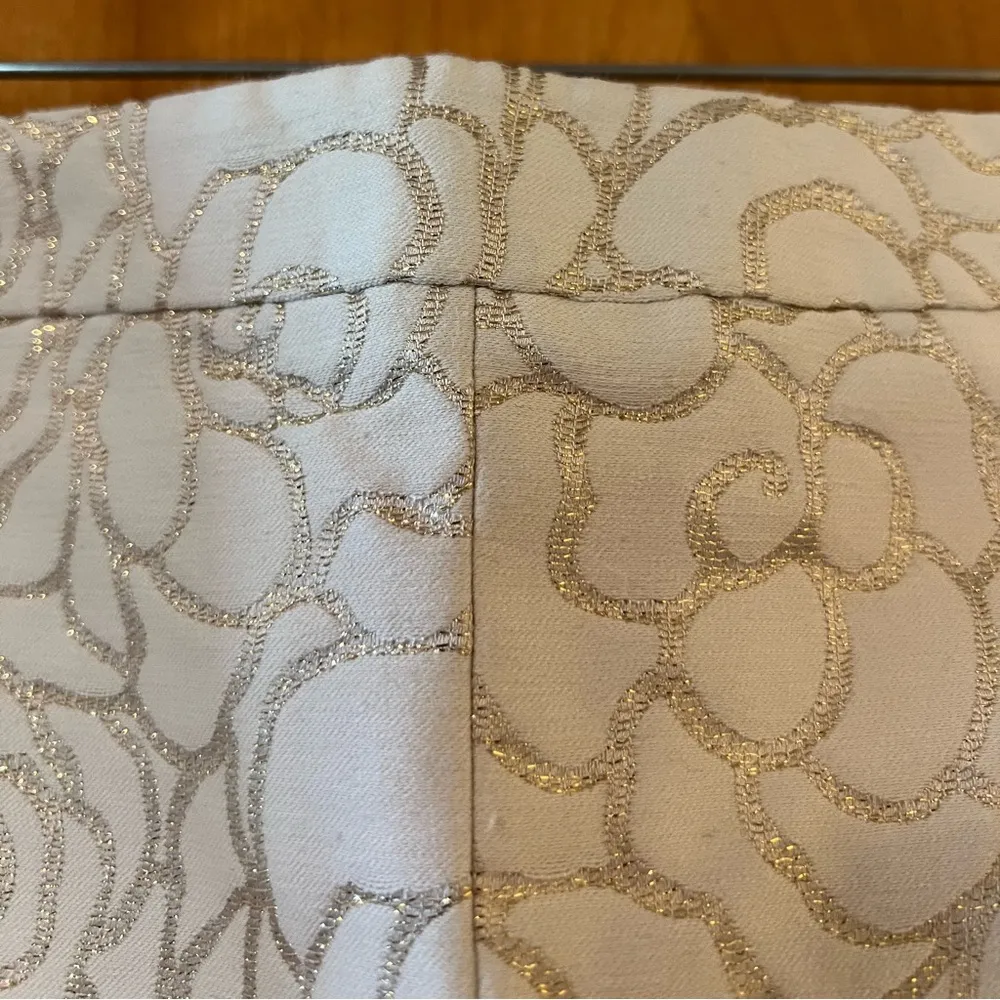 Talbots Skirt All Over Floral Print Glitter Metallic Lined Vintage NWT Size 20 - Image 8