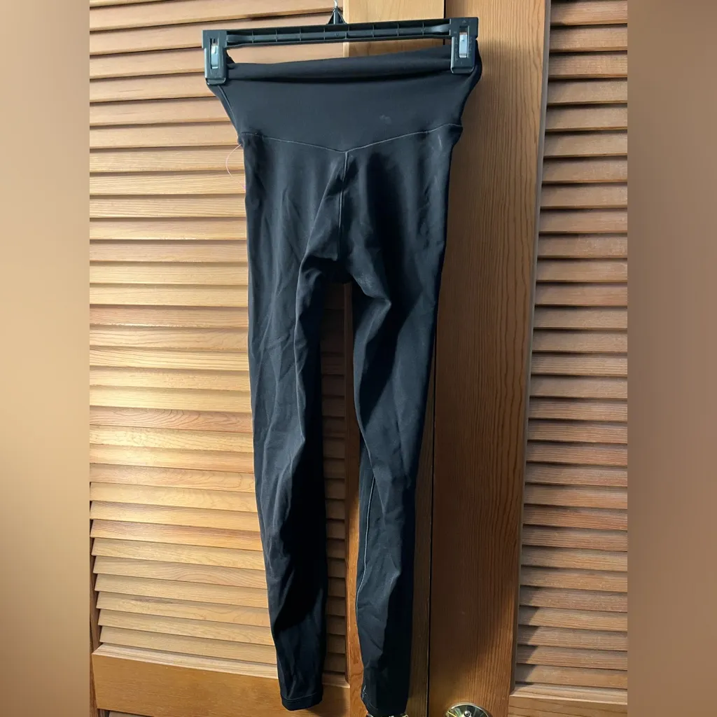 aerie offline by aerie real me 7/8 leggings high rise in black size small - Image 4