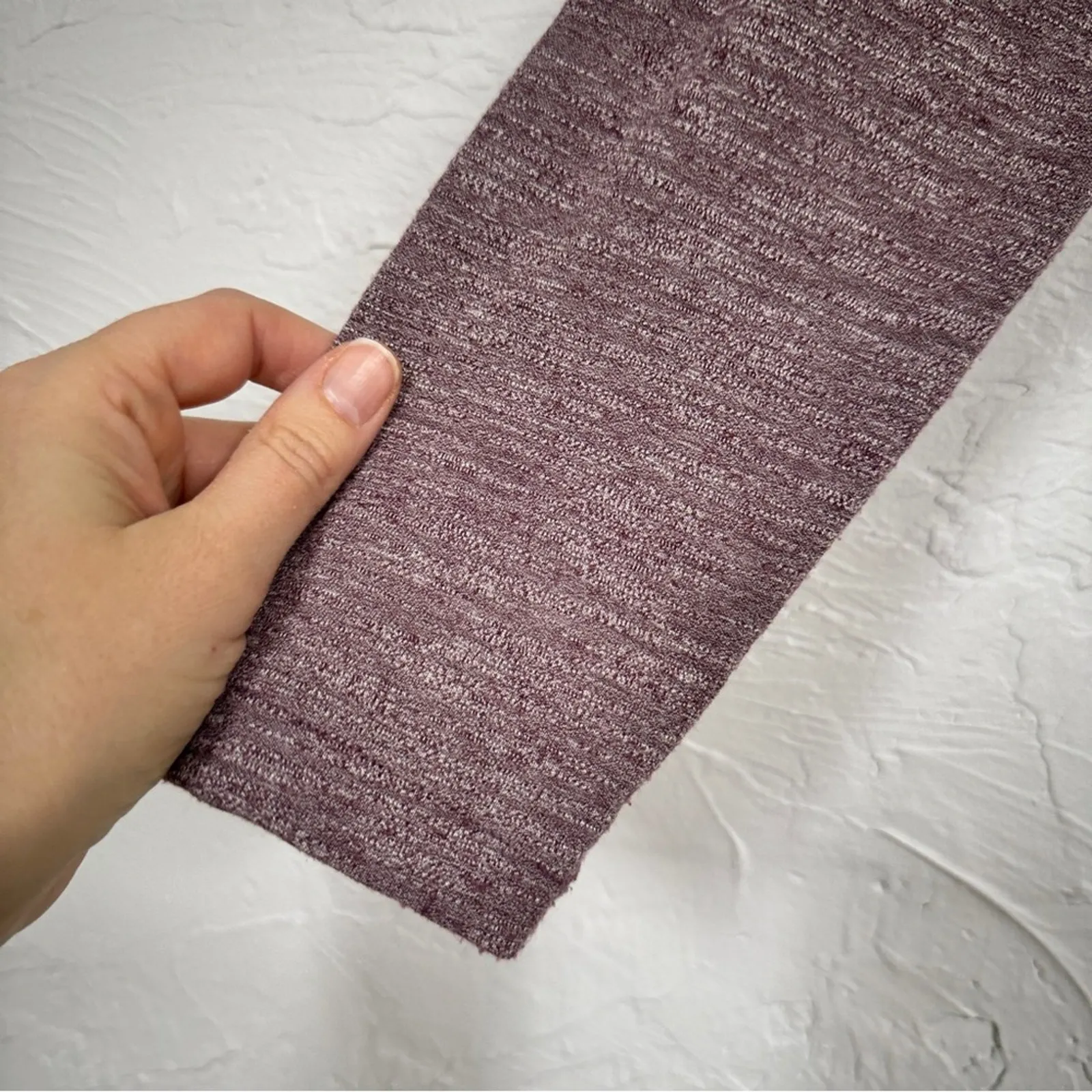 Athleta Purple Heathered Sweater Dress Womens M Mini Gorpcore Casual Long Sleeve - Image 7