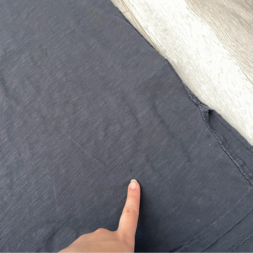 Free People Tshirt v neck oversized flowy womens Gray (xsmall) casual boho - Image 8