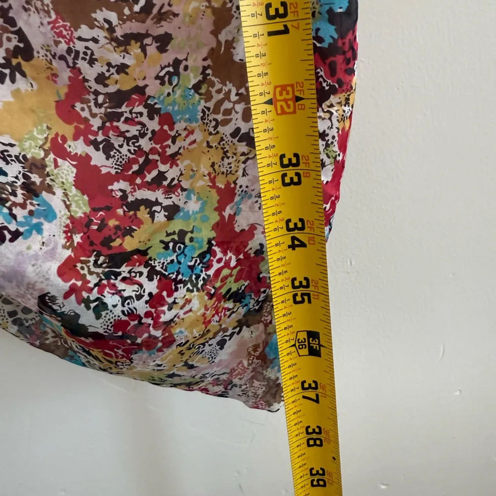 Catherine Malandrino silk Floral Mini Dress zipper size 2 - Image 7