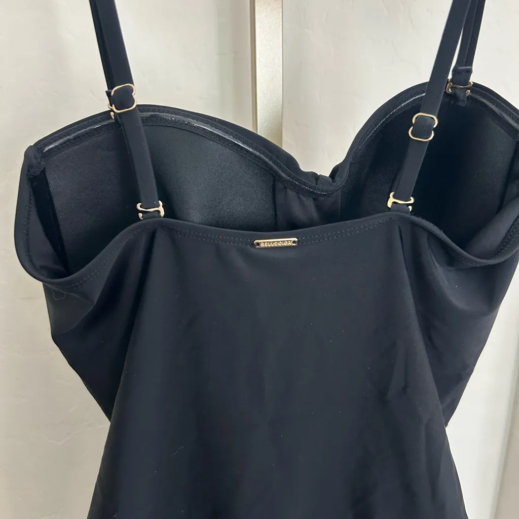 RELLECIGA Women's Black Ruched One Piece Swimsuit Tummy Control One piece - Image 6