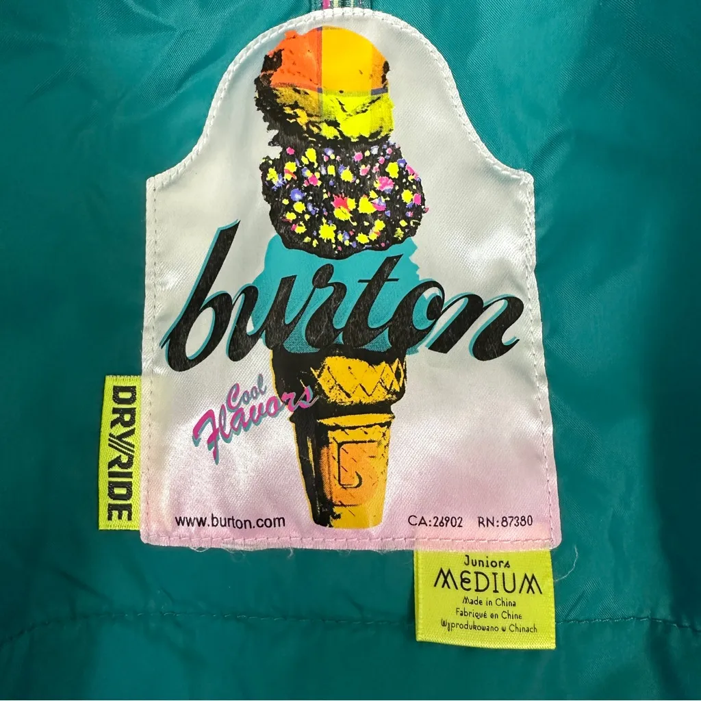 BURTON Green Ski Jacket Size M - Image 5