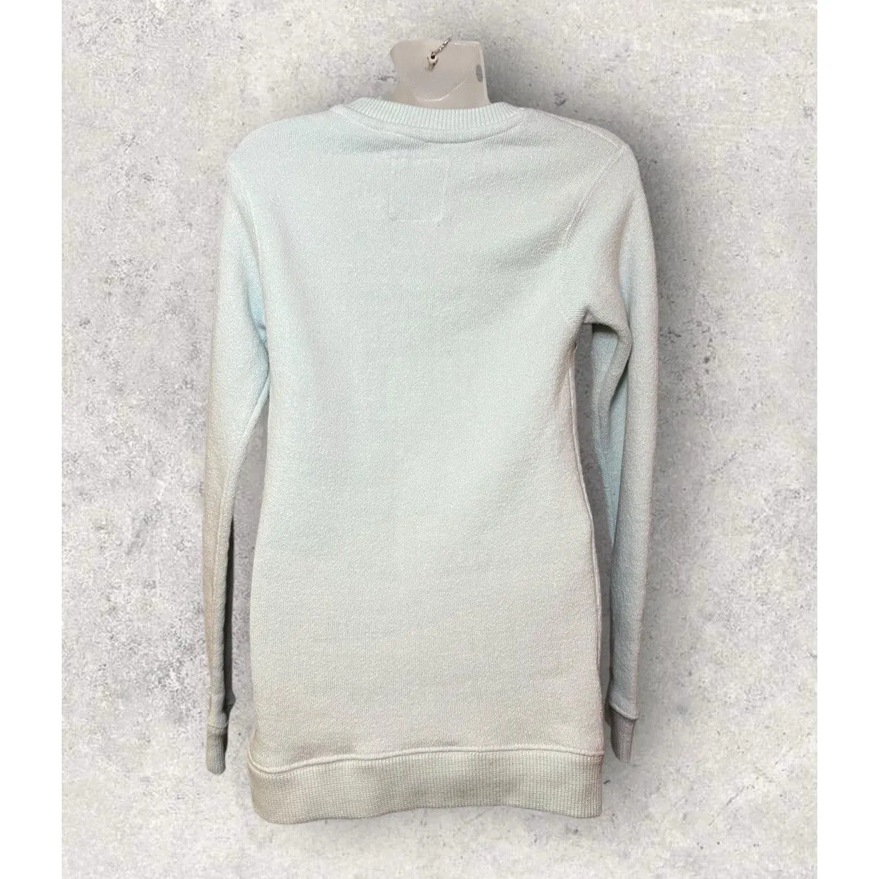 Tsunami Surf Shop Women's Small Teal Sunset Beach Tunic Sweatshirt Tourist - Image 2