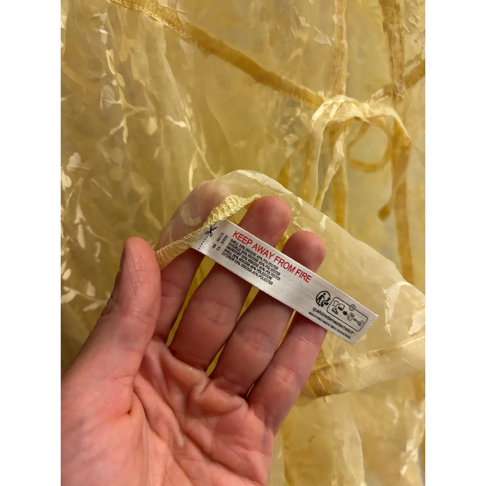 Anthropologie Sheet Organza Floral Maxi Dress - Image 6