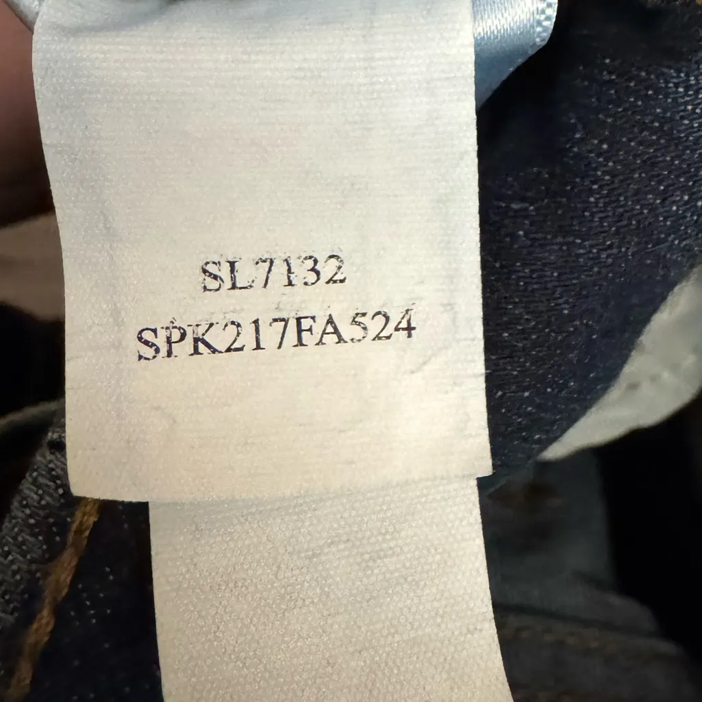 Slink Jeans Size 24 Dark Wash Denim Pencil Maxi Skirt Blue - Image 12